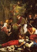 Oost, Jacob van the Younger St. Macaire of Ghent Tending the Plague-Stricken painting